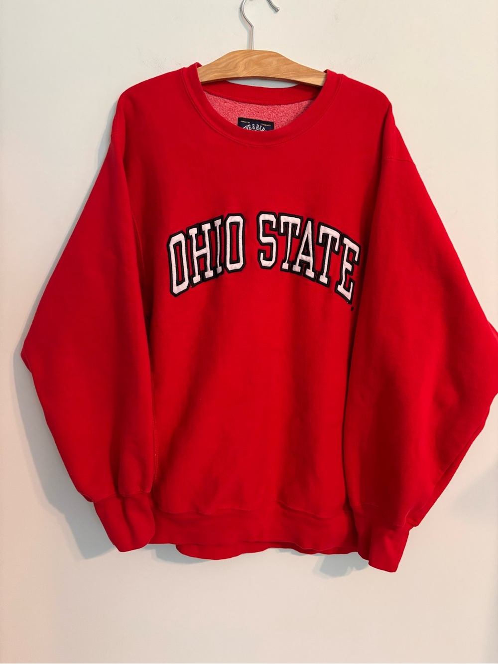 Steve & Barry's Vintage Ohio State University sweatshirt embroidered lettering